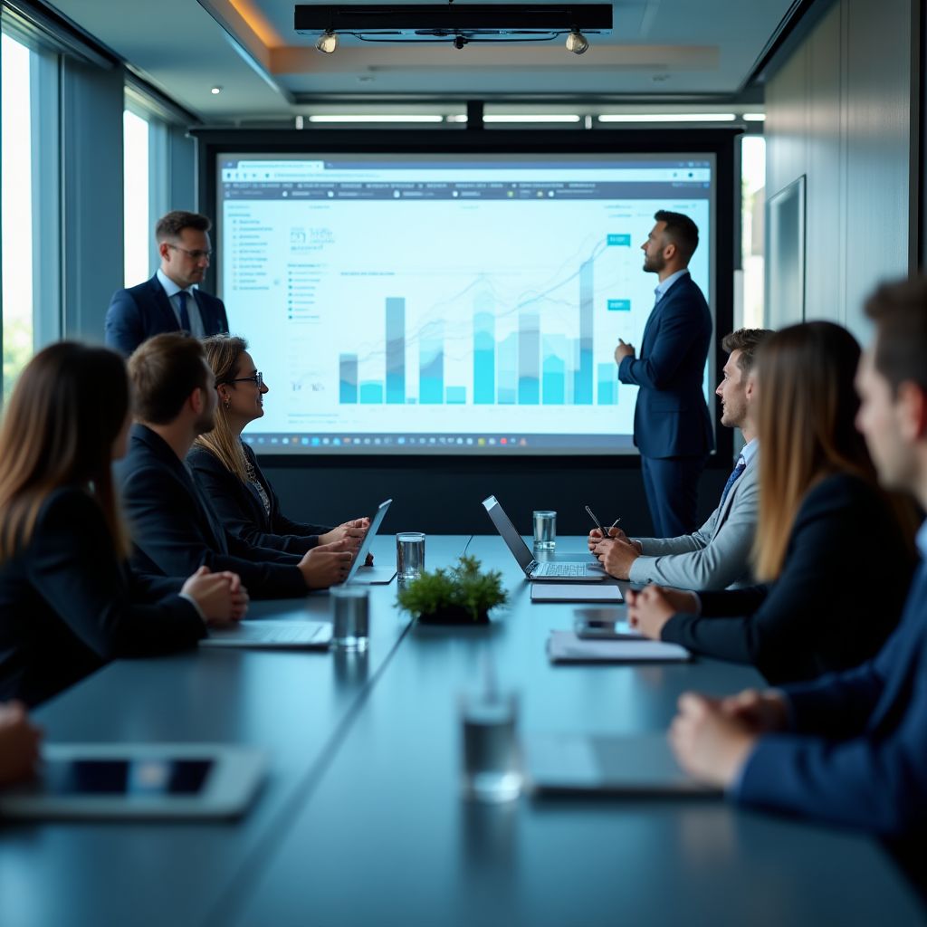 Equipo de FinConsult en reunión estratégica